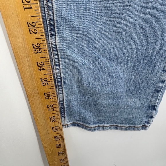 Pilcro Womens Size 28 Jeans High Rise Straight Leg Light Blue Wash Five Pocket - Picture 5 of 9